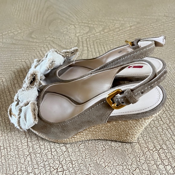 Prada Espadrille wedge sandals - Picture 4 of 10